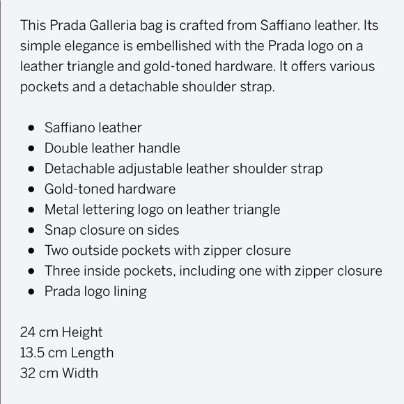 Black Saffiano Prada - medium size - Picture 11 of 12